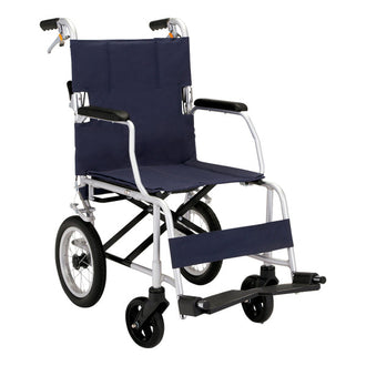 軽量 コンパクト 車いす 車椅子 NR-100SB ﾌｧｲﾝ　折りたたみ車いす  「お得・クッションプレゼント対象品」